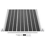Fence Panel Set WPC 872x186 cm Black 3070432