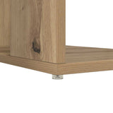 Desk with Shelf Artisan Oak 130 x 50.5 x 75 cm Engineered Wood 869505