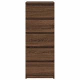 Sideboard with Drawers Brown Oak 37.5x35x99 cm Engineered Wood 861766