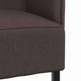 Highback Sofa Dark brown 109 x 56 x 121 cm Fabric 42010836