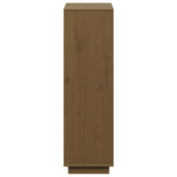 Highboard Honey Brown 110.5x35x117 cm Solid Wood Pine 814372