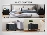 Bedsides Set of 2, Modern Bedside Nightstand with 2 Drawers, Bedside Cabinet Sofa Side T3398P344439