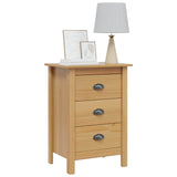Bedside Cabinet with Drawer HILL Honey Brown 46 x 35 x 65 cm 42025029