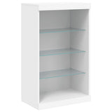 Sideboards with LED Lights 3 pcs White Engineered Wood 3209128