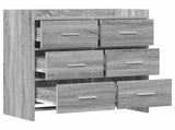 Sideboard Grey Sonoma 75 x 33 x 80 cm Engineered Wood 8011104
