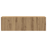 7 Piece TV Cabinet Set Wall-mounted Artisan Oak Engineered Wood 3329016