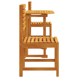 Garden Bistro Set 3 pcs Brown Solid Acacia Wood 3328694