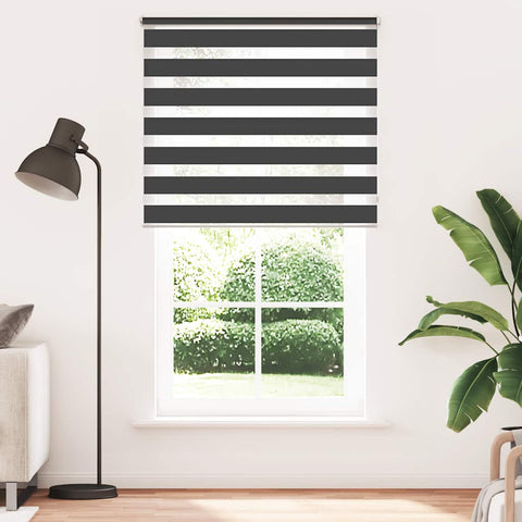 Zebra Blind 120 x 230 cm Black 240220