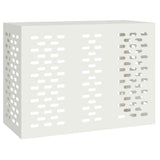 Air Conditioner Cover White 110 x 50 x 80 cm Steel 865905