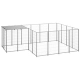 Dog Kennel Silver 6.05 m Steel 3082208