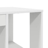 Desk with Shelf White 130 x 50.5 x 75 cm Engineered Wood 869498
