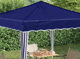 Pop-up Party Tent 195 x 195 x 245 cm Blue Oxford Fabric 42019714
