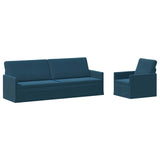 Sofa Set 2 pcs Blue Velvet 3433238