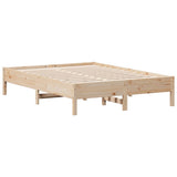 Bed Frame without Mattress 140x190 cm Solid Wood Pine 842714