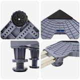 Washing Machine Base Grey 67 x 67 x 12 cm Stainless Steel 42009957