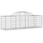 Arched Gabion Baskets 12 pcs 200x50x60/80 cm Galvanised Iron 3146288