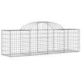 Arched Gabion Baskets 12 pcs 200x50x60/80 cm Galvanised Iron 3146288