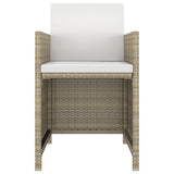 Garden Dining Set Beige, Cream White 3095501