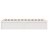 Bed Frame without Mattress White 100x200 cm Solid Wood Pine 846829