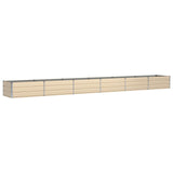 Planter Ivory 600 x 80 x 45 cm Steel 42018097