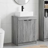 Bathroom Furniture Set Grey Sonoma Engineered Wood 3404246