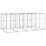 Outdoor Dog Kennel Galvanised Steel 9.68 m 3082284