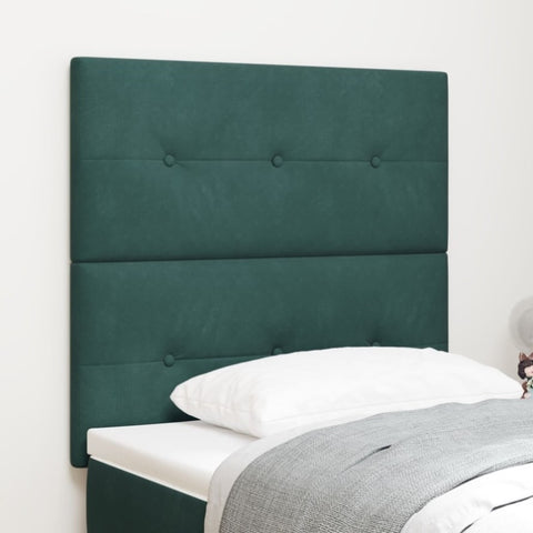 ZNTS LED Headboard Dark Green 100 cm Velvet 3338420
