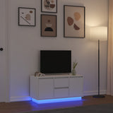 TV Cabinet with LED Lights White 100x41x50 cm 861409
