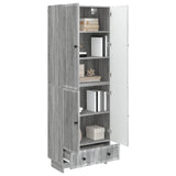 Cabinet Set 2 pcs Grey Sonoma 66 x 34.5 x 95 cm Engineered Wood 3416355