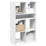Book Cabinet White 66x31x112 cm Engineered Wood 860301