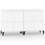 Sideboards 2 pcs White 60x35x70 cm Engineered Wood 3185759