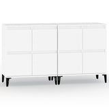 Sideboards 2 pcs White 60x35x70 cm Engineered Wood 3185759