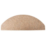 Stair Mats Self-adhesive 15 pcs 65x22.5x3.5 cm Beige 136394