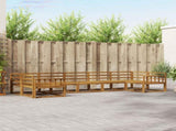 Outdoor Sofa Set 7 pcs Natural Solid Acacia Wood 3368097