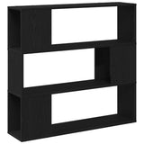 TV Cabinet Set Black Oak 100 x 24 x 94 cm Engineered Wood 862696