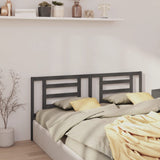 Bed Headboard Grey Solid Pine Wood 186 cm x 4 cm x 100 cm 818837