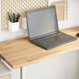 Desk Top Untreated 120x60x2.5 cm Solid Wood Oak Rectangular 4009014