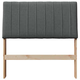 Upholstered Headboard Dark Grey 90 cm Solid Pine Wood 879415