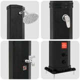 Solar Shower with Shower Head and Faucet PVC, ABS, Zinc Alloy 42039812