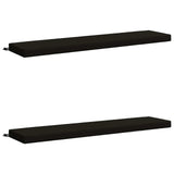 2-Piece Bench Cushions SOEST 2 pcs 100% Polyester Black 950023