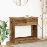 Console Table with Drawers Old Wood 85.5x38.5x74.5 cm 861398