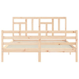 Bed Frame without Mattress 160x200 cm Solid Wood 3194971