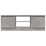 TV Cabinet with Door Concrete Grey 102x30x36 cm 823354