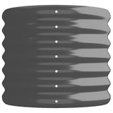 Garden Raised Bed Galvanised Steel 260x40x36 cm Anthracite 318881