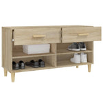 Shoe Cabinet Sonoma Oak 102x35x55 cm Engineered Wood 812819