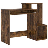 Desk with Drawer Smoked Oak 106 x 41 x 88.5 cm Engineered Wood 869470