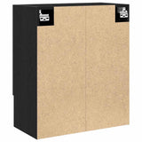 Wall Cabinet Black Oak 60 x 30 x 70 cm Engineered Wood 862798