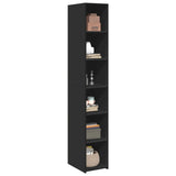Highboard Black 30x41x185 cm Engineered Wood 846412