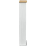 CD cabinet White 52 x 17.5 x 103 cm Solid Pine Wood 42024949