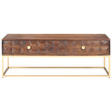 Coffee Table 112x50x40 cm Solid Mango Wood 323405